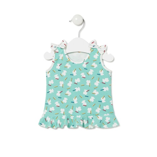 Vestido de playa Party Verde image number 0