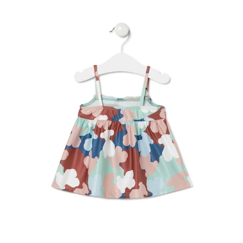 Vestido evasé de alças Vibes Única