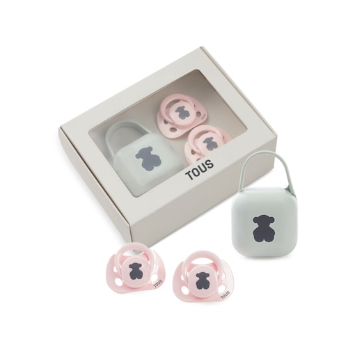 2 pack of Bear dummies in Pink