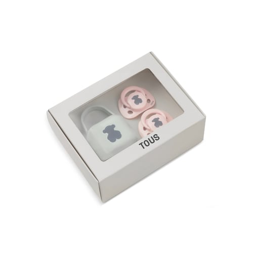 Pack 2 chupetes Bear Rosa