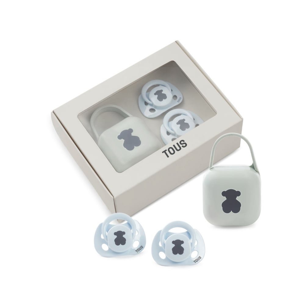 Pack 2 chupetes Bear Azul Celeste