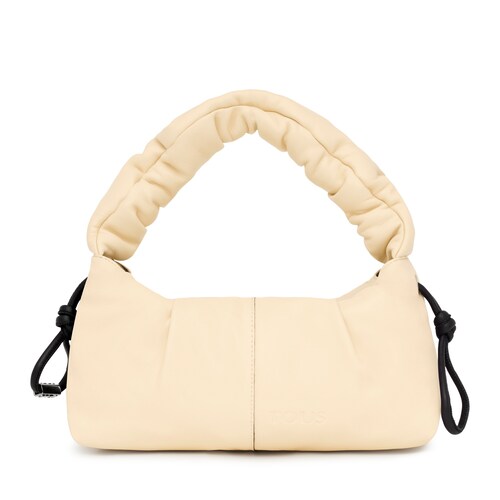 Medium beige leather TOUS Soft One-shoulder bag image number 0