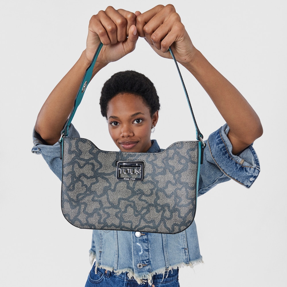 Czarno-turkusowa torebka na ramię Kaos Legacy