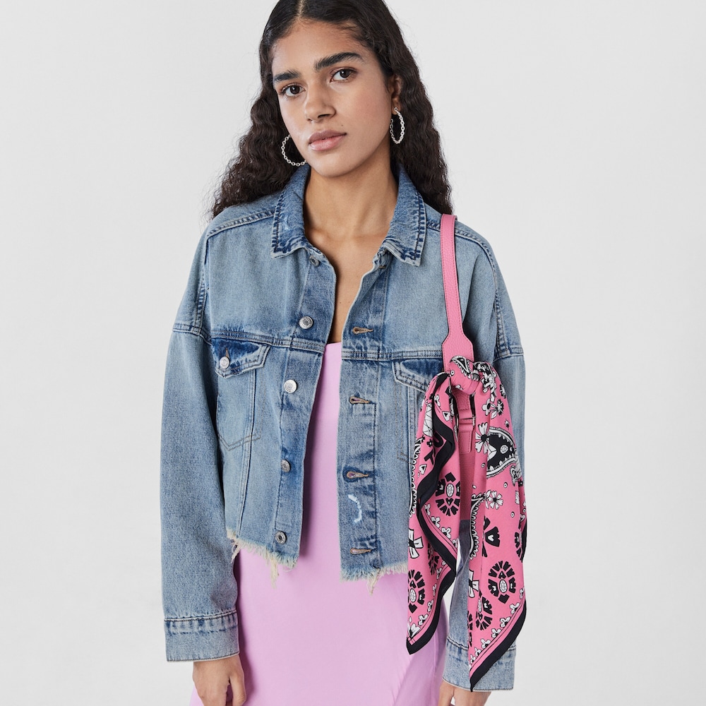 Bolso de hombro de piel rosa TOUS Legacy image number 5