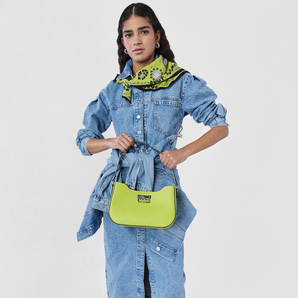 Bolso de hombro de piel lima TOUS Legacy