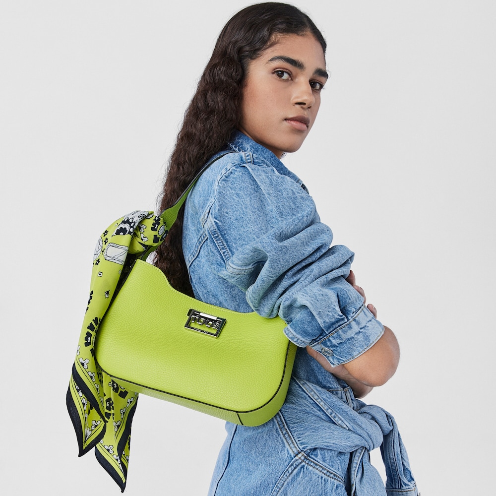 Bolso de hombro de piel lima TOUS Legacy