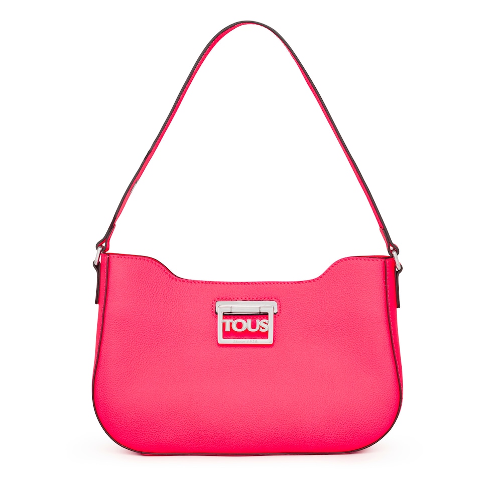 Fluorescent pink leather TOUS Legacy Shoulder bag