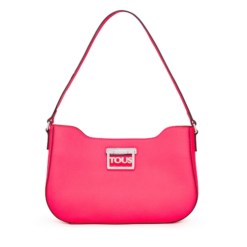 Fluorescent pink leather TOUS Legacy Shoulder bag
