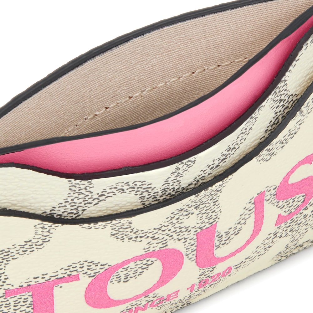 Tarjetero beige y rosa Kaos Legacy
