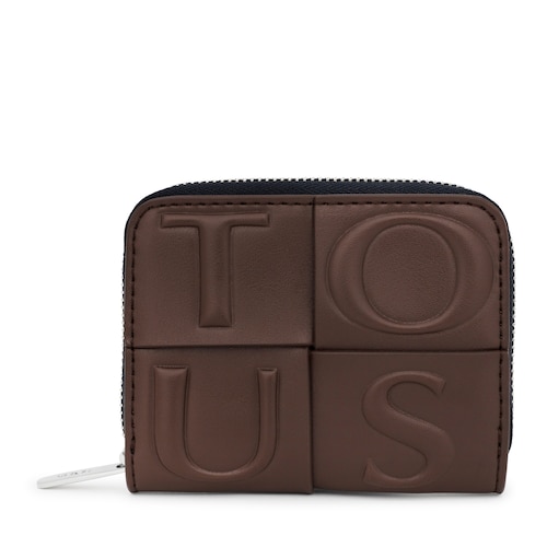 Medium brown and turquoise TOUS Damas Change purse image number 0