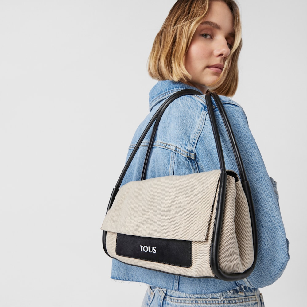 Medium beige TOUS Empire Cotton Crossbody bag