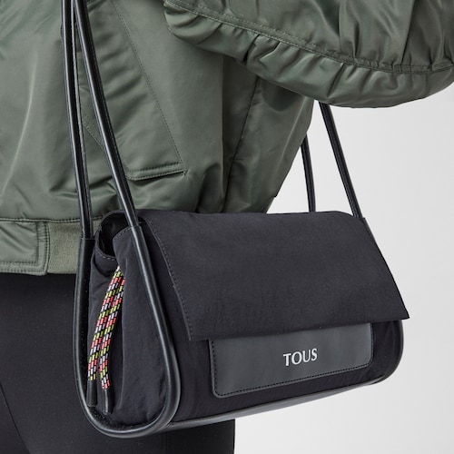 Medium black TOUS Empire Cotton Crossbody bag