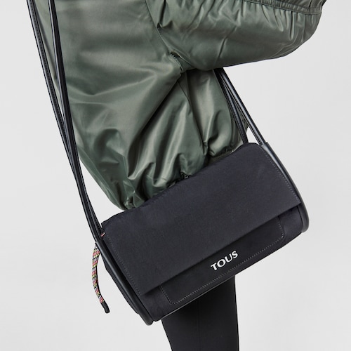 Medium black TOUS Empire Cotton Crossbody bag