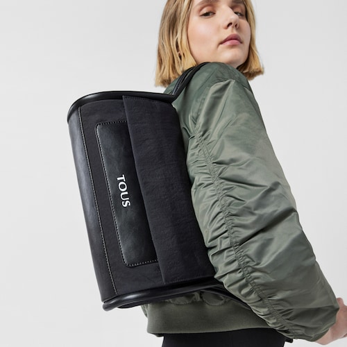 Medium black TOUS Empire Cotton Crossbody bag