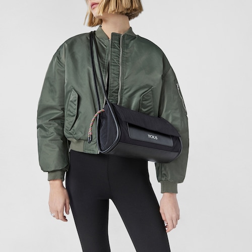Medium black TOUS Empire Cotton Crossbody bag