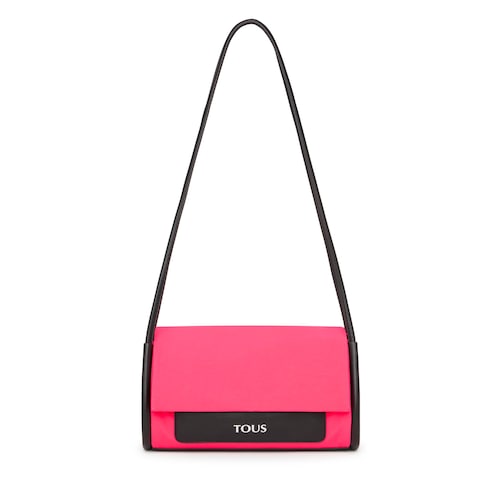 Bandolera mediana rosa fluorescente TOUS Empire Cotton