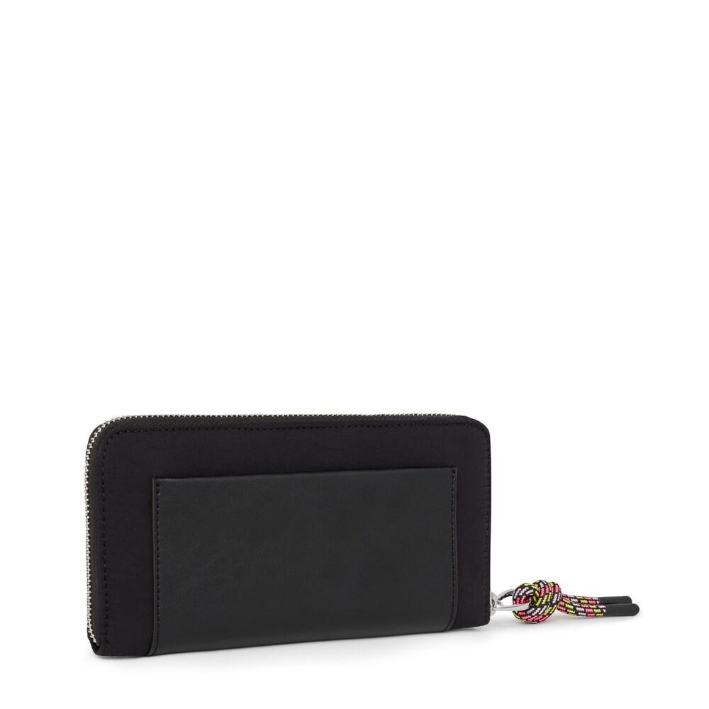 Billetera mediana negra TOUS Empire Cotton image number 1
