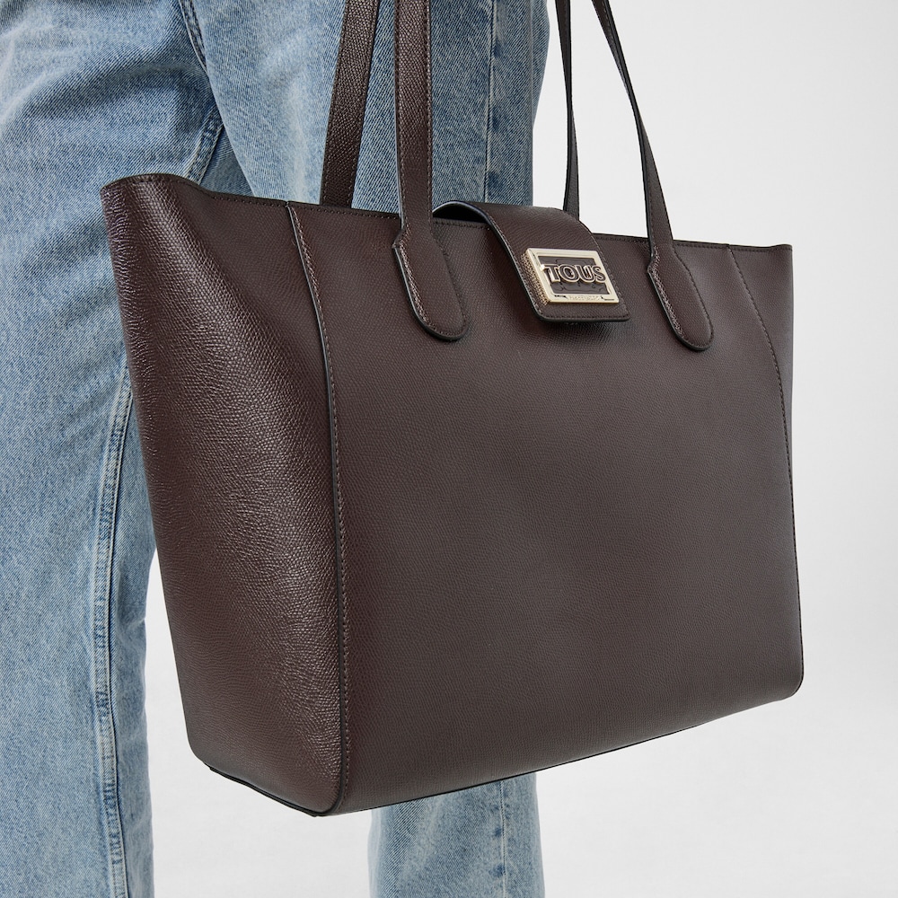 Large brown TOUS Funny Tote bag image number 3