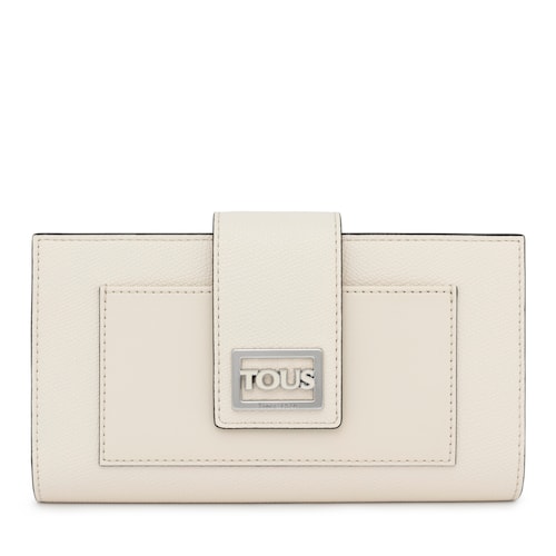Portefeuille Pocket TOUS Funny grand beige image number 0