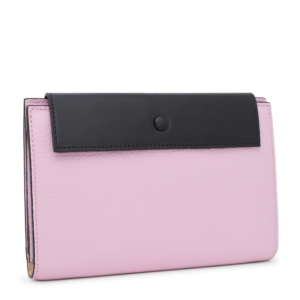 Średni fiołkowor&oacute;żowo-czarny sk&oacute;rzany portfel TOUS Empire