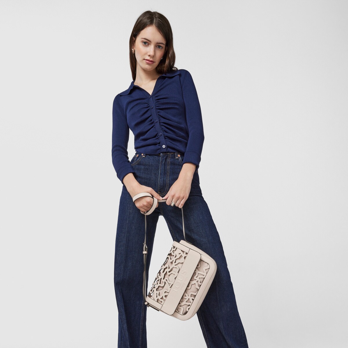 Beige Amaya Kaos Shock Crossbody bag