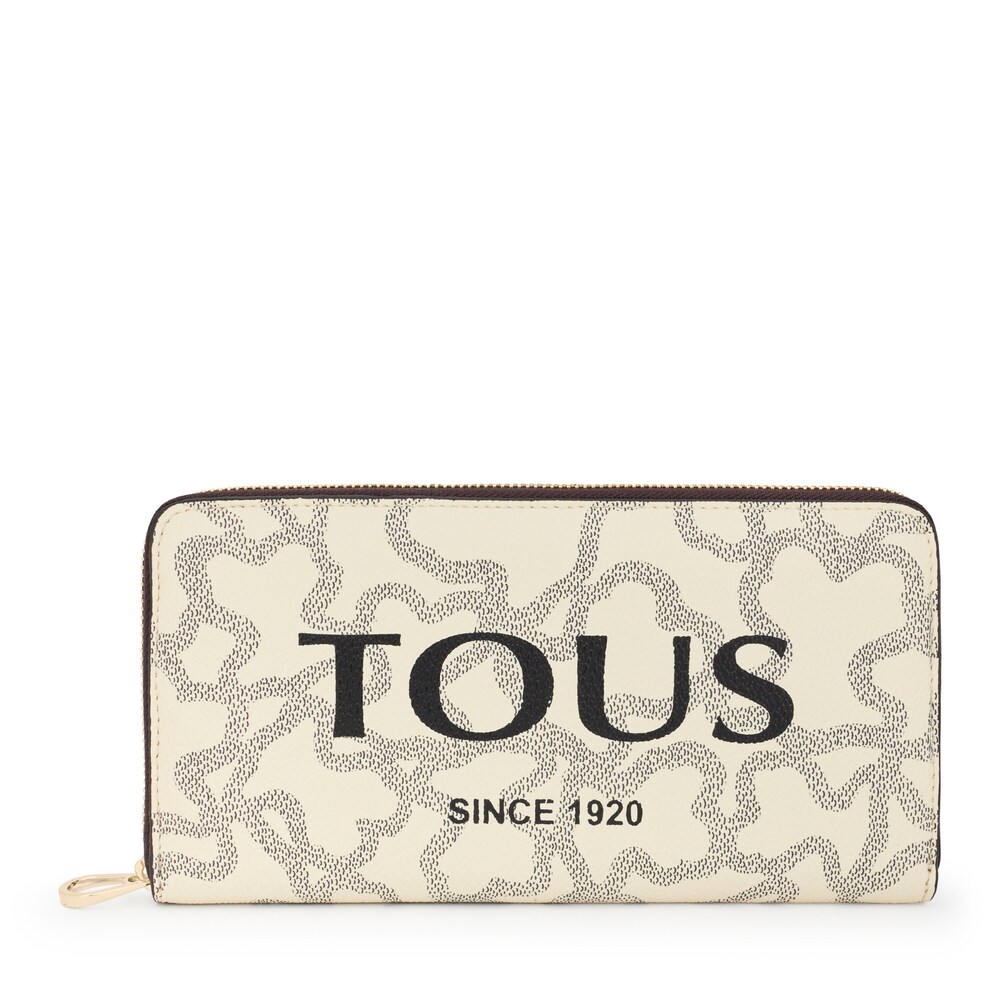 Średni beżowy portfel Kaos Legacy