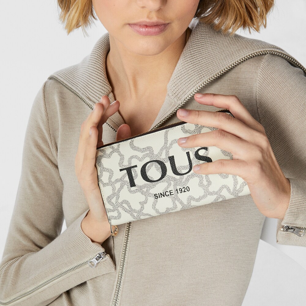 Średni beżowy portfel Kaos Legacy