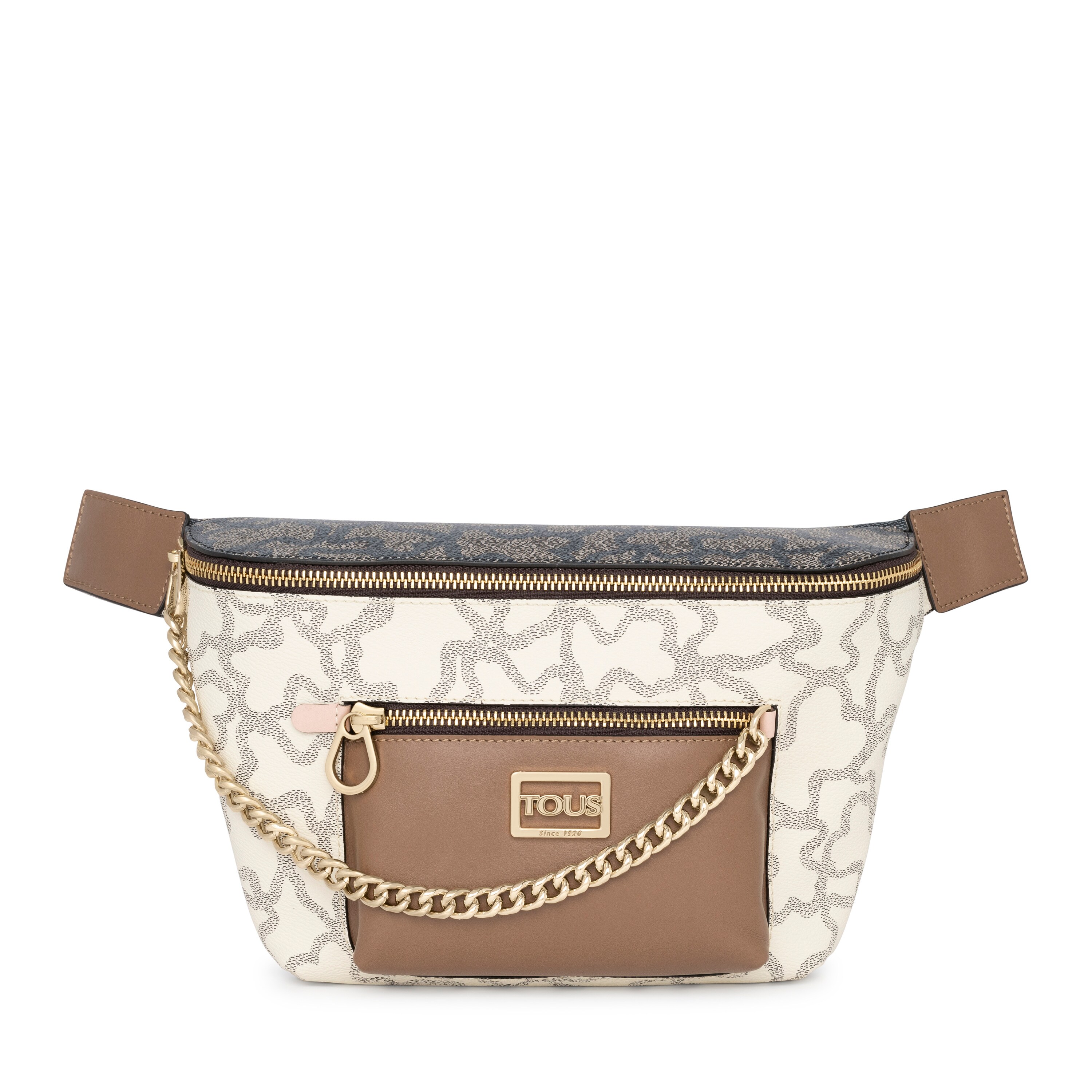 ★TOUT Y EST★ Waist bag Jura VALLEY TAUPE KLABS39VTBL ROOTS Taupe Brown Leather Vintage Waist Bag Belt Bag Fanny