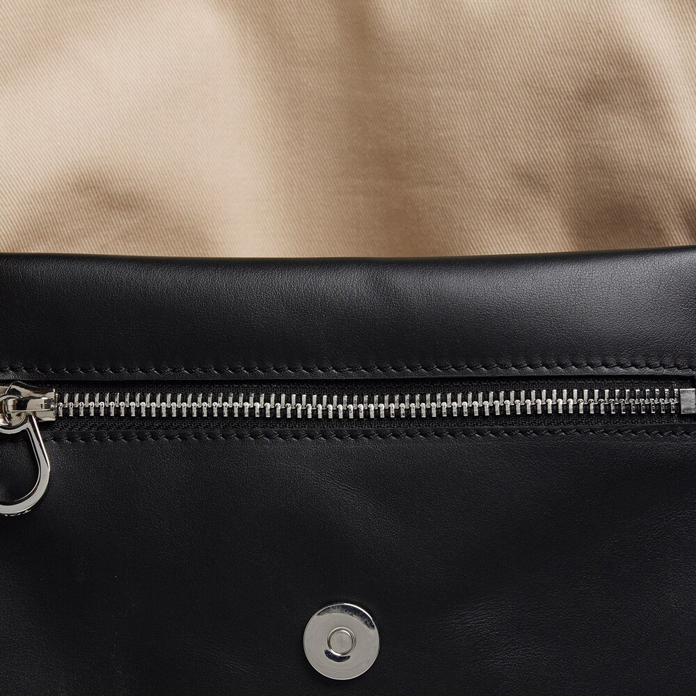 Medium beige and black leather TOUS Empire Crossbody bag image number 3