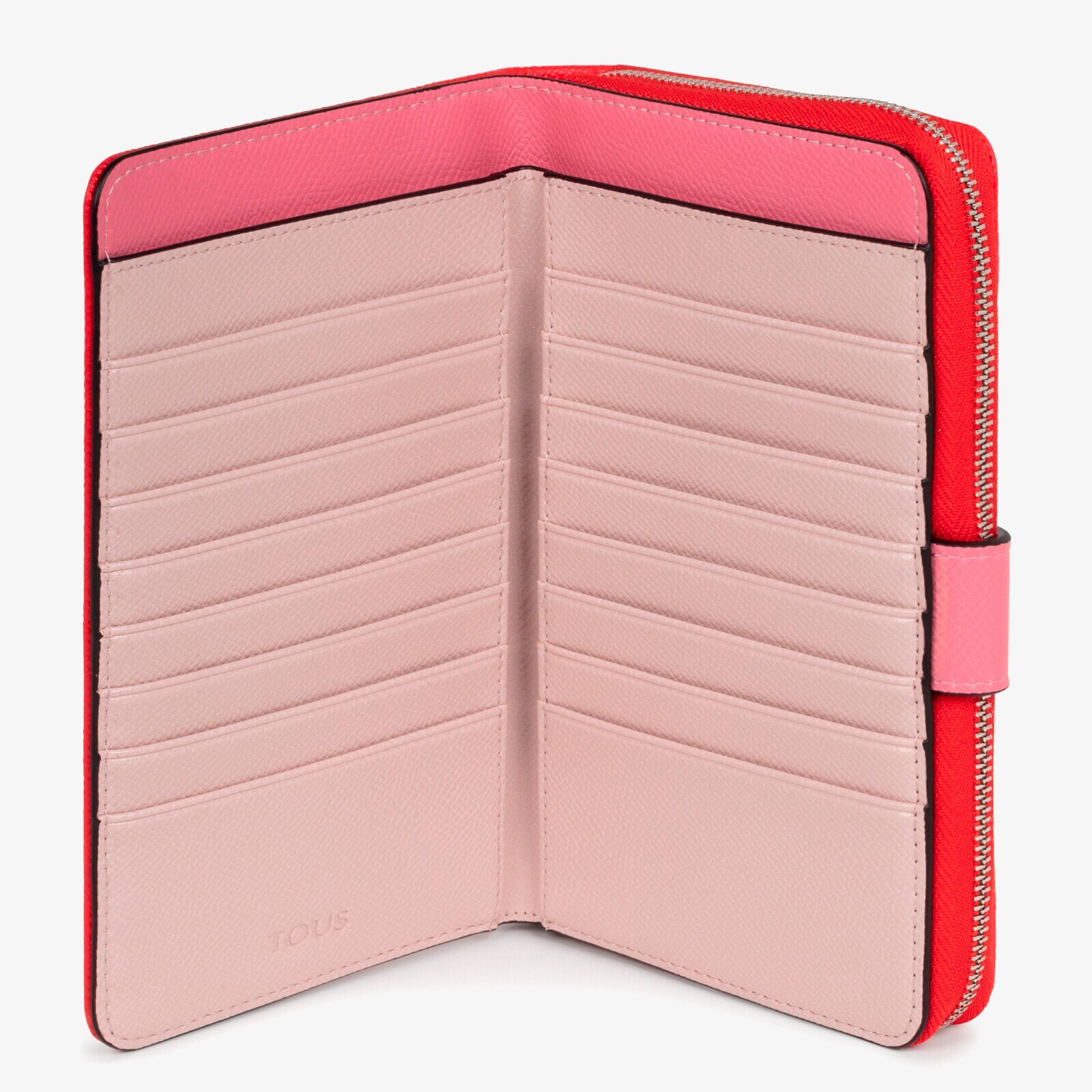 Medium red New Dubai Saffiano Wallet