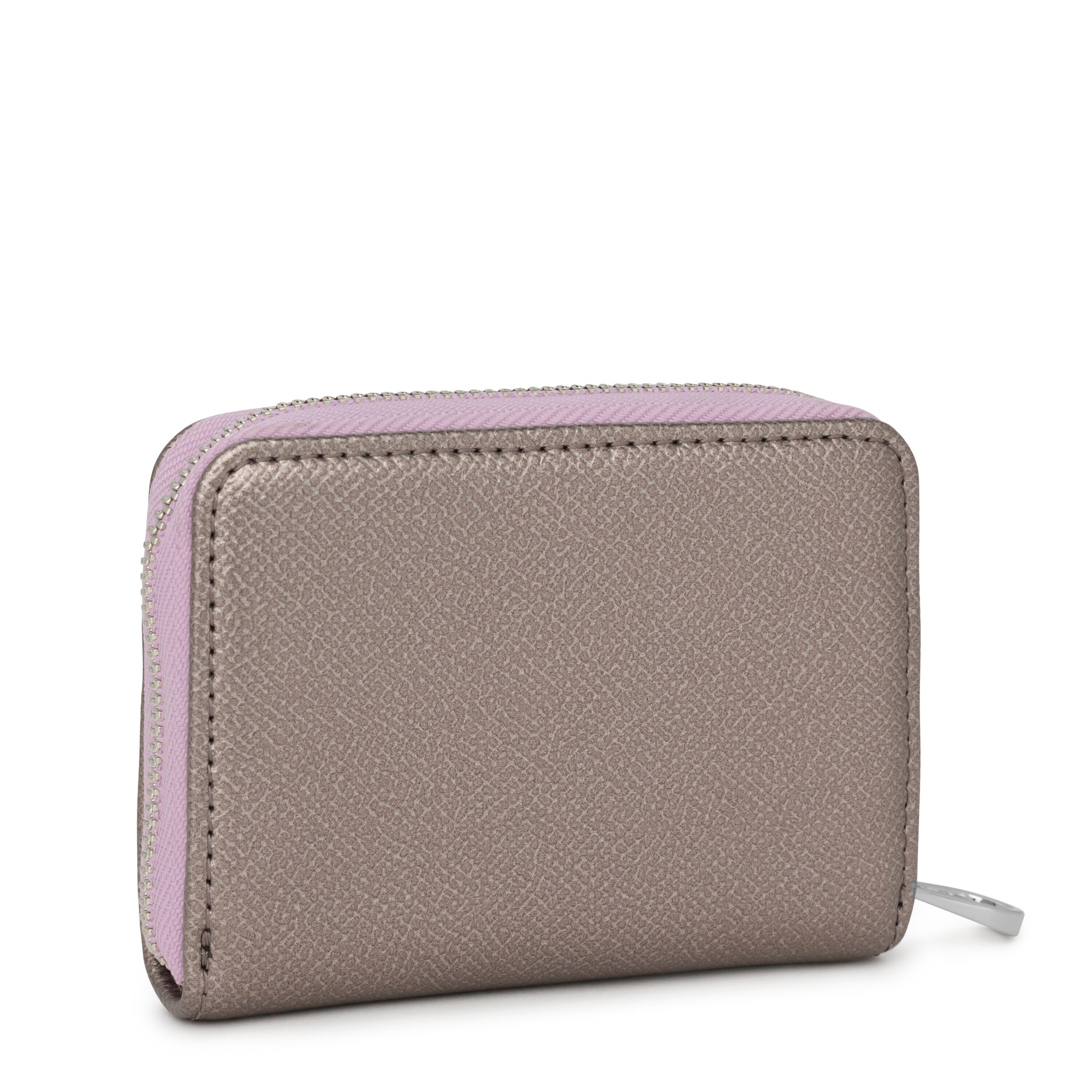 Medium silver-colored New Dubai Saffiano Change purse