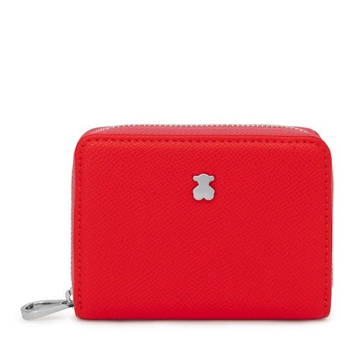 Monedero mediano rojo New Dubai Saffiano