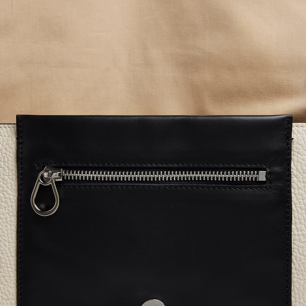 Large beige and black leather TOUS Empire Crossbody bag image number 3