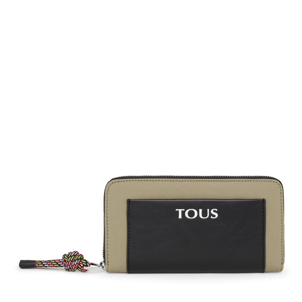 Billetera mediana caqui TOUS Empire Cotton image number 0