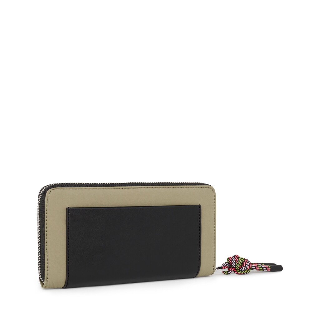Billetera mediana caqui TOUS Empire Cotton image number 1