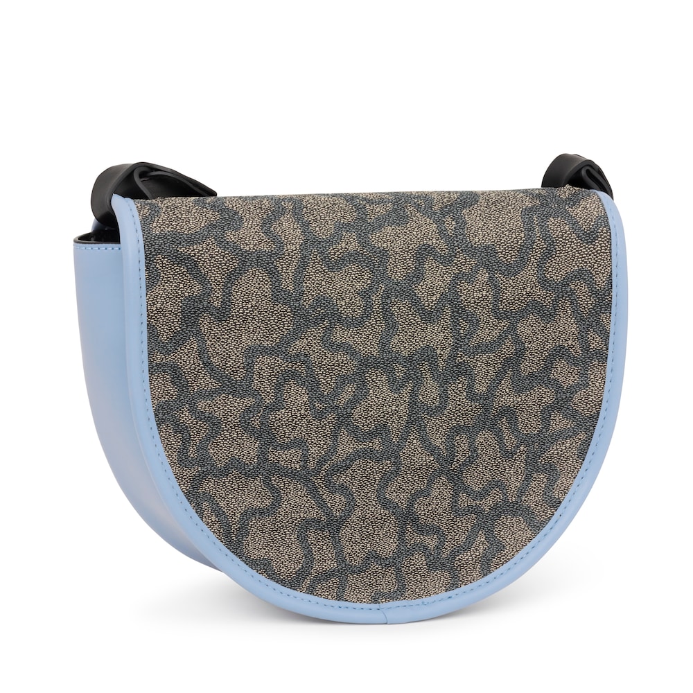Medium beige and blue Amaya Kaos Icon Crossbody bag image number 1