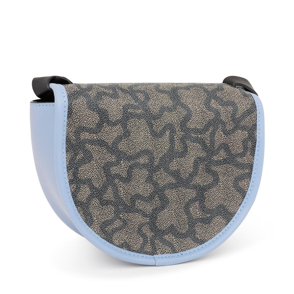Bandolera peque&ntilde;a beige y azul Amaya Kaos Icon
