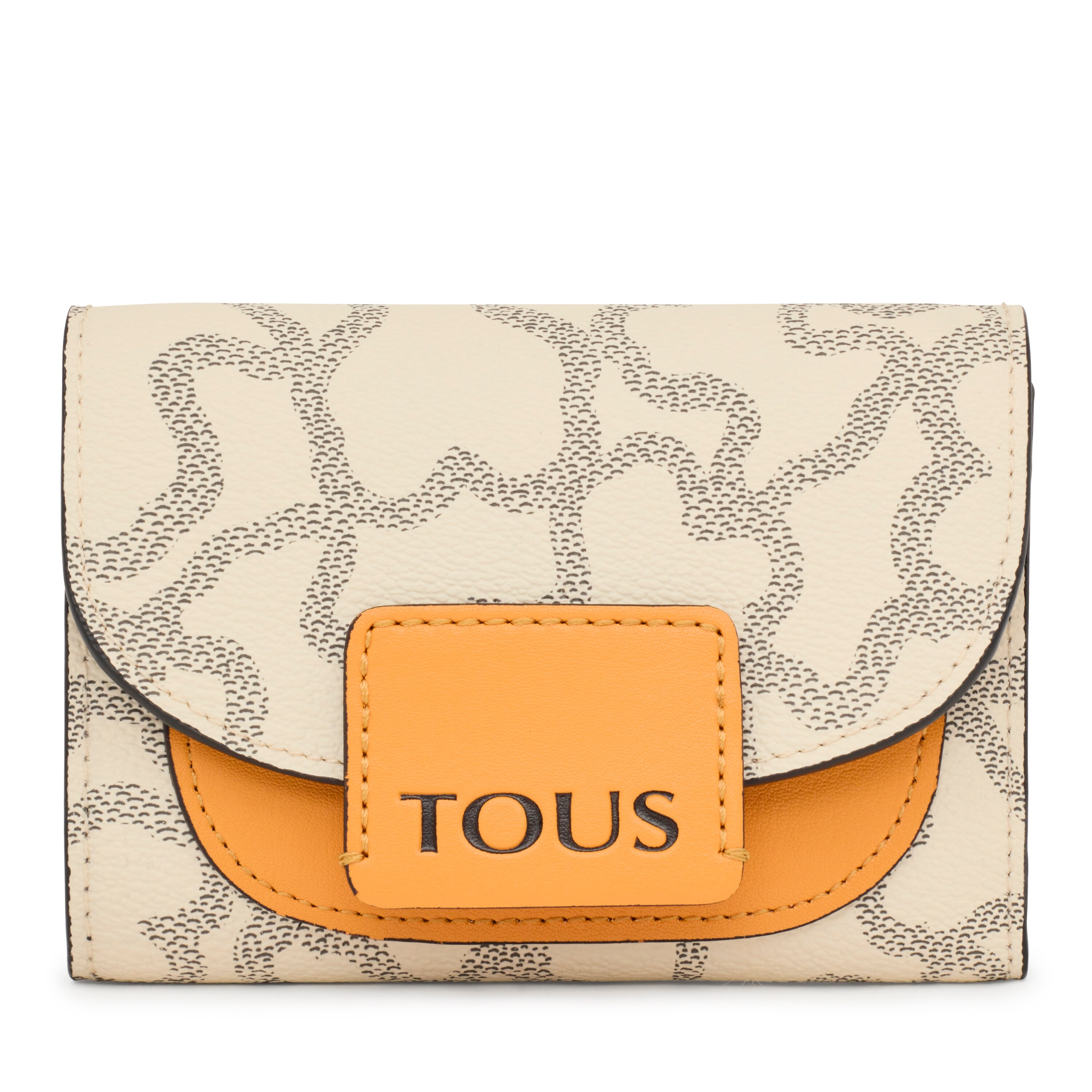 ◆まじままこと◆ Beige and mustard-colored Amaya Kaos Icon Purse | TOUS