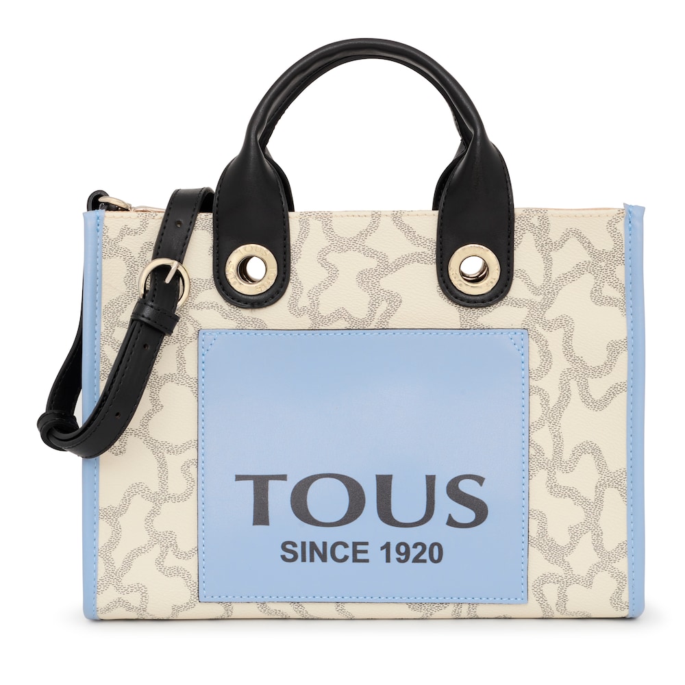 Medium beige and blue Amaya Kaos Icon Shopping bag image number 0