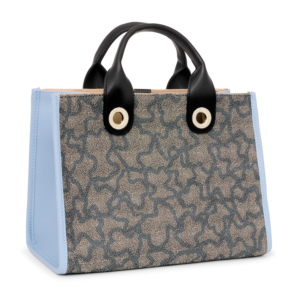 Medium beige and blue Amaya Kaos Icon Shopping bag image number 1