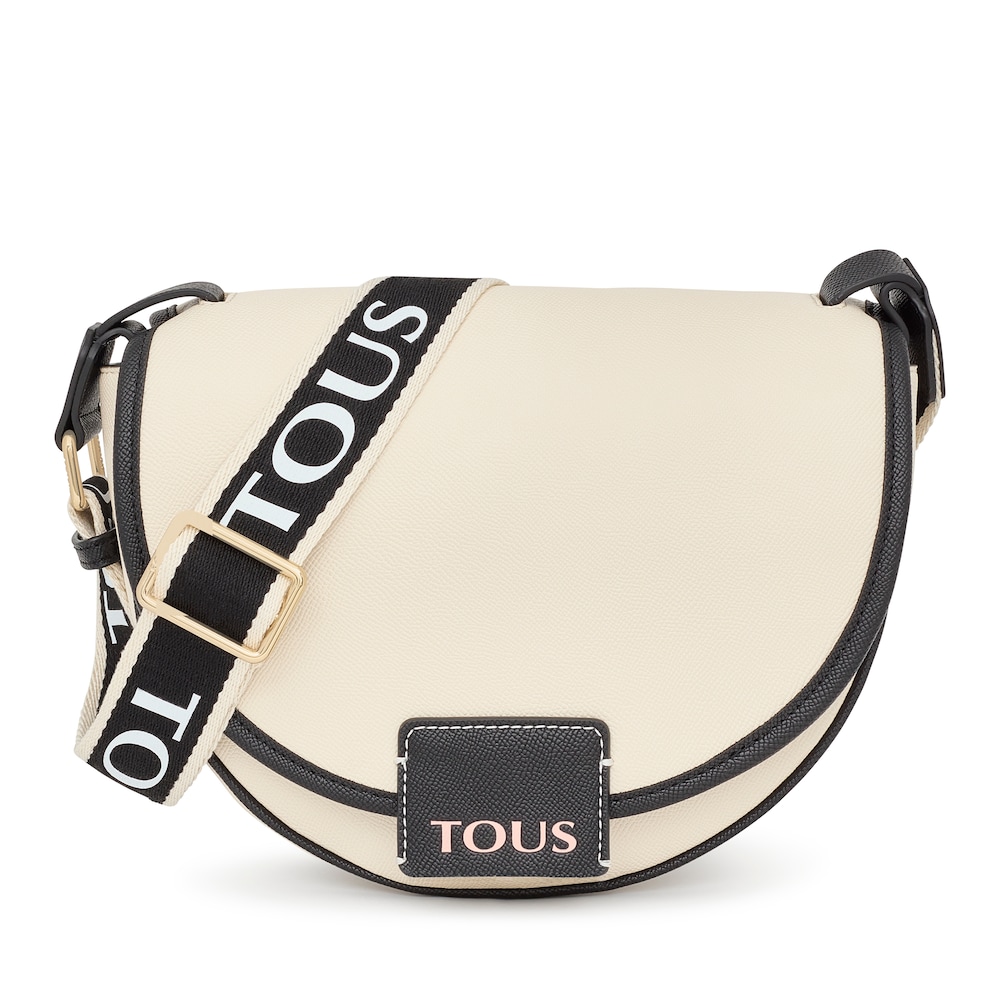 Bandolera mediana beige TOUS Halfmoon image number 0