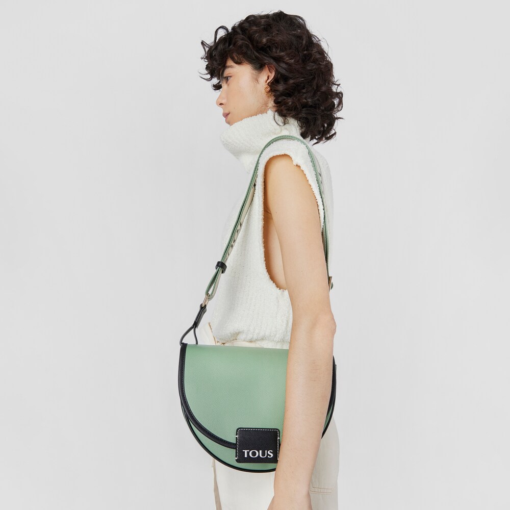 Medium khaki TOUS Half-moon Crossbody bag image number 4