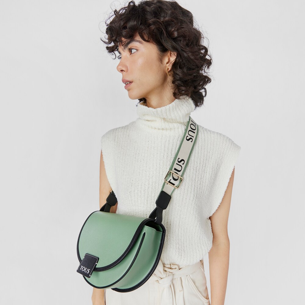 Medium khaki TOUS Half-moon Crossbody bag image number 5