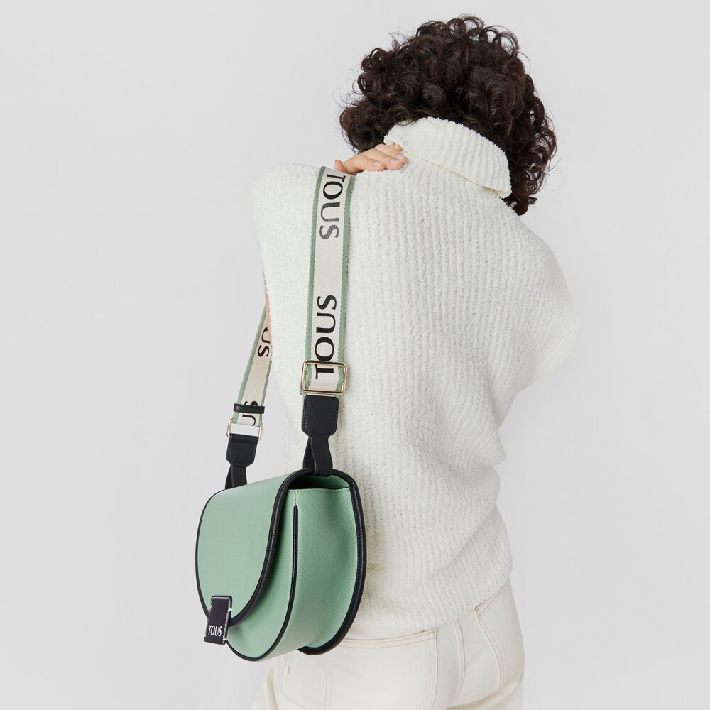 Medium khaki TOUS Half-moon Crossbody bag image number 7