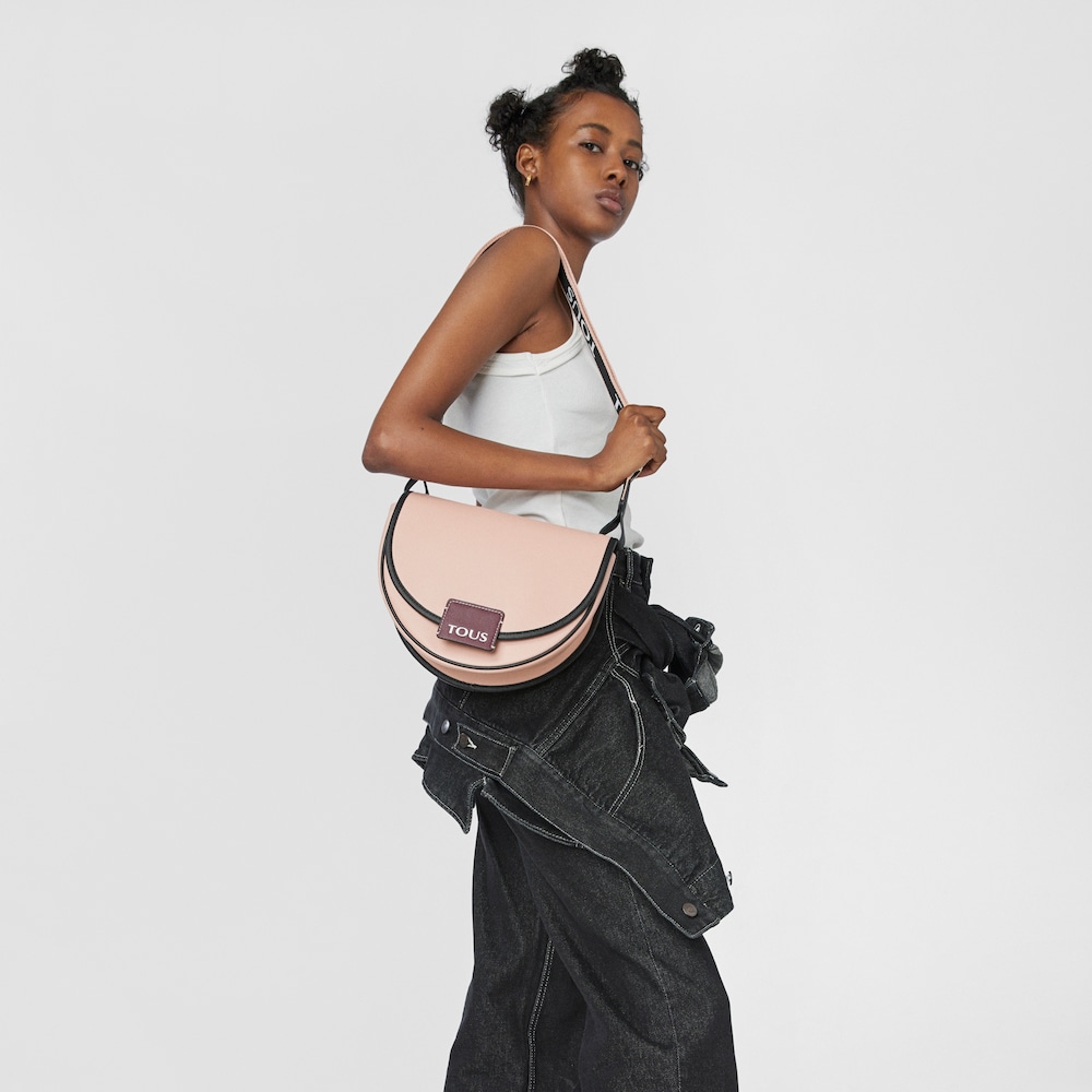 Medium pink TOUS Half-moon Crossbody bag image number 4
