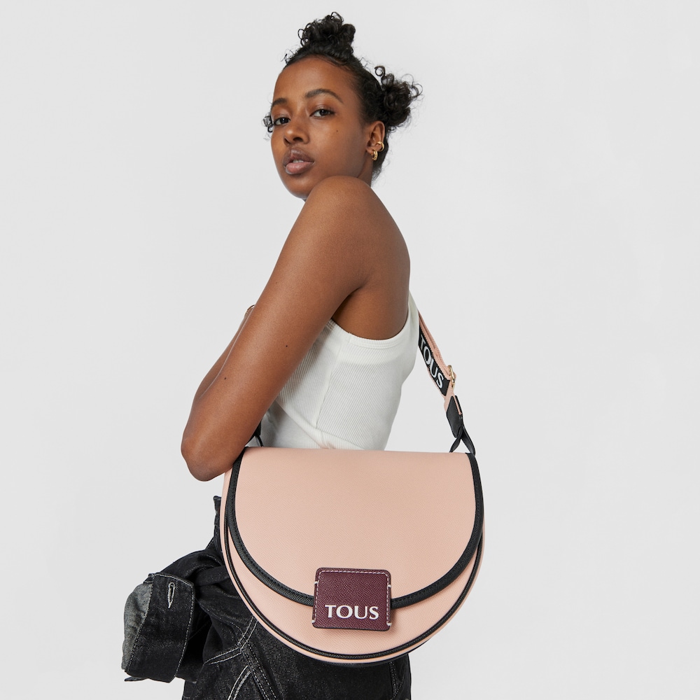 Medium pink TOUS Half-moon Crossbody bag image number 5