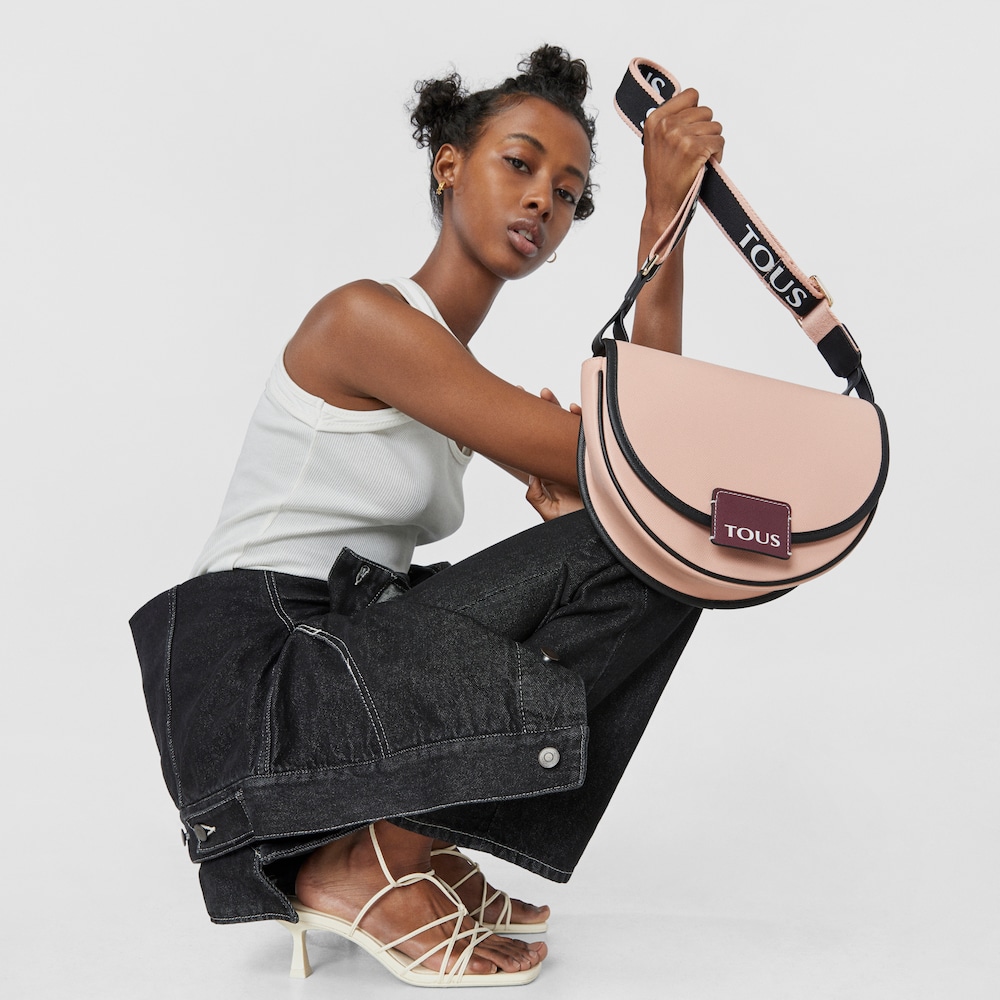 Medium pink TOUS Half-moon Crossbody bag image number 7