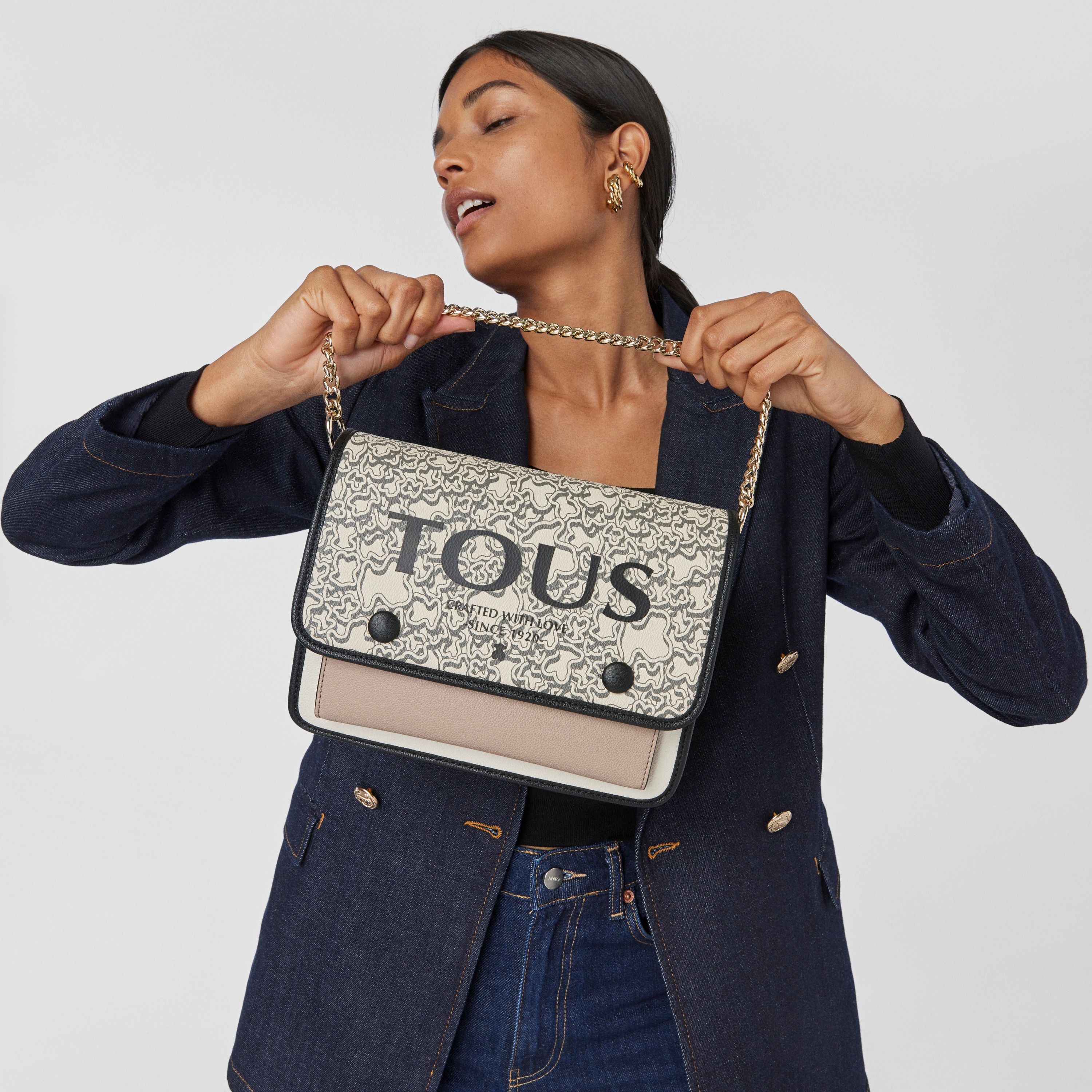 Medium beige TOUS Kaos Mini Evolution Audree Crossbody bag