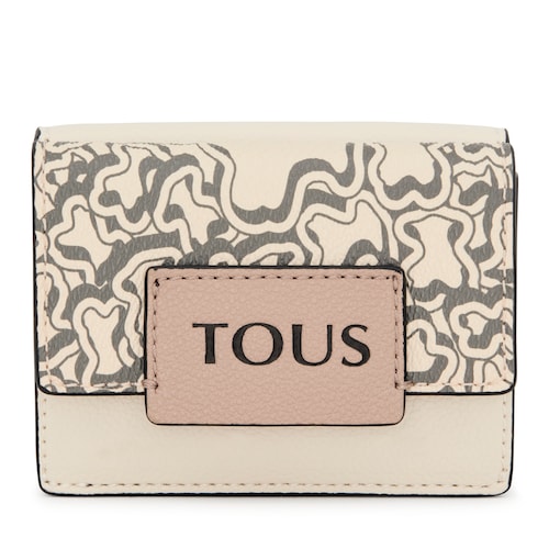 Porte-monnaie Flap TOUS Kaos Mini Evolution beige image number 0