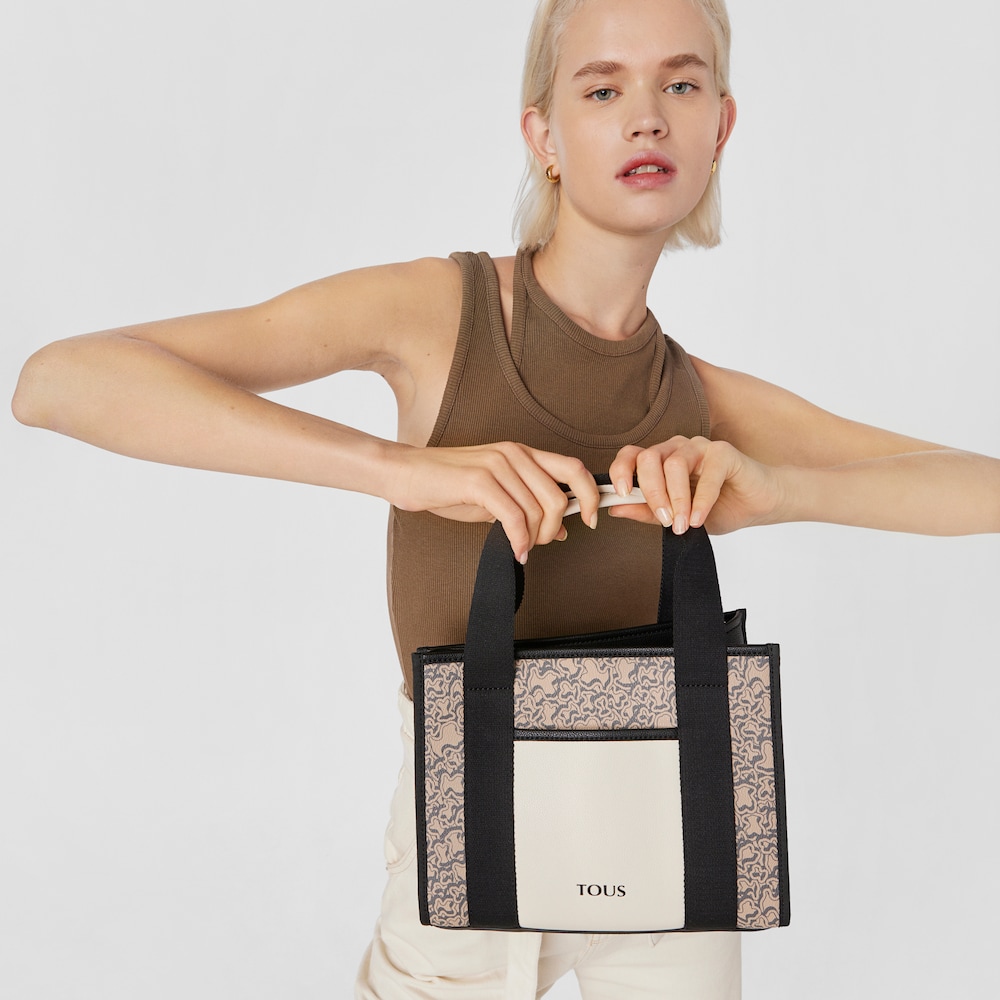 Średnia torba na zakupy TOUS Kaos Mini Evolution Amaya w kolorze taupe